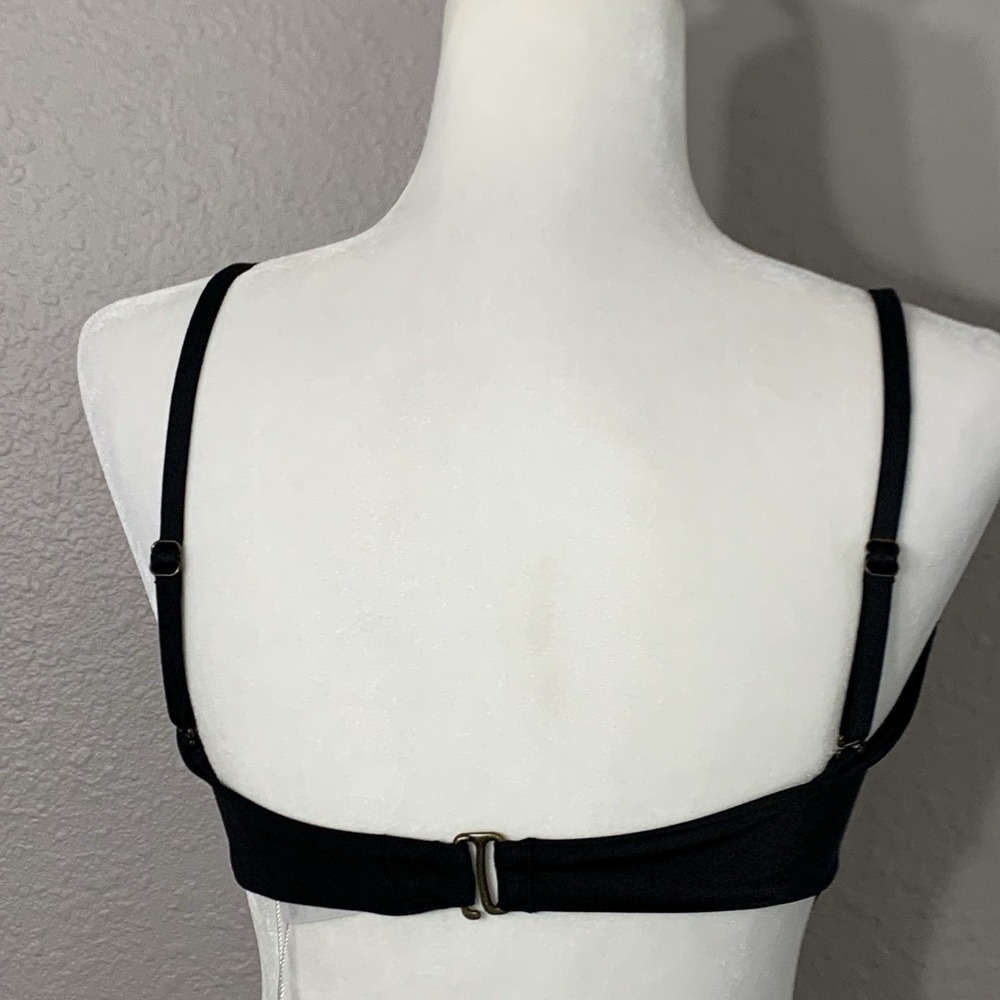 Andie Swim The Bora Bora Women's Black Bikini Halter Top Size XL Adjustable NWT‎ - Picture 2 of 12